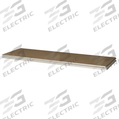 TENNSCO Shelf: 60 in x 24 in, 750 lb Load Capacity, Particleboard, Sand - Particleboard Decking Shelf Kits for Boltless Shelving