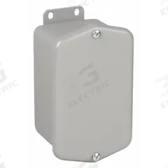 HOFFMAN Enclosure: Steel, 4 in x 4 in x 3 in, NEMA 12/13/4/6, Solid Cover, Screw On (MPN A404DSC). Key specifications — Closure Method: Screws; Brand: HOFFMAN; Knockouts: Not Included.