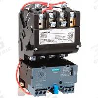SIEMENS NEMA Magnetic Motor Starter: Non-Reversing, 3 Poles, NEMA Size 0, 18 A, 240V AC Coil (MPN 14CUA32AG). Key specifications — Brand: SIEMENS; Auxiliary Contact Form: 1NO; Coil Voltage: 190-220/220-240V AC; Phase: Three; Terminal Connection Type: Screw Terminals; Auxiliary Contacts Included: 1NO; Signaling Features: Pilot Light; Thermal Units Required: None (Not Applicable to Electronic Overloads).