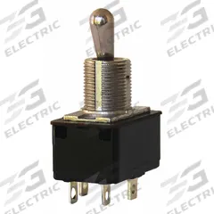 EATON Toggle Switch: 3 Position, 4 Connections, DPST, Solder Lug Connection, 7500 Series (MPN 7561K4). Key specifications — AC Contact Rating: 10 A @ 250 V; Switch Function Configuration: On/None/Off; Brand: EATON; Series: 7500; Horsepower: 1/2 hp @ 125V AC.