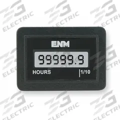 ENM Hour Meter: Hour Meters, Front Panel Mounting, Digital, 1 1/4 in x 1 3/4 in, 5 V DC – 28 V DC (MPN T1141BB). Key specifications — Mounting Style: Flush; Bezel Face Shape: Rectangular; Hour Unit Increment: Tenth; Brand: ENM; Manufacturer Part Number: T1141BB; Meter Type_Broad: Digital.