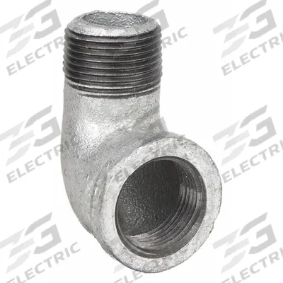 APPROVED VENDOR Metal Pipe Elbow: 90° Elbow, 3/8 in x 3/8 in, Malleable Iron (MPN 5P821) - Medium-Pressure Threaded Pipe Fittings