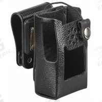MOTOROLA Case with Swivel Belt Loop: Fits Motorola, Black, Hard Leather, Belt Loop/Cases, Leather (MPN AAM04X504 LCC-264SH). Key specifications — Material: Hard Leather; Compatible Radio Brand: Motorola; Manufacturer Part Number: AAM04X504 LCC-264SH; Compatible Radio Series: VX-261; Product Type: Case with Swivel Belt Loop; Color: Black; Brand: MOTOROLA; Compatible Radio Manufacturer Model Number: VX-261 with Standard Battery.