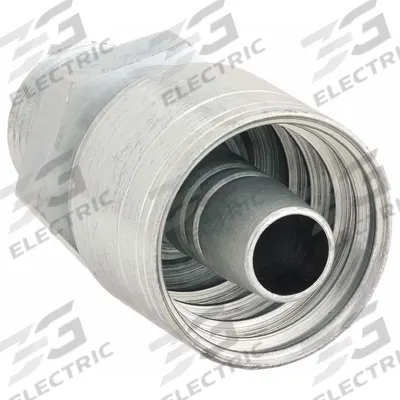 AEROQUIP Hydraulic Crimp Fitting: Steel x Steel, Straight, -20 For Hose Dash Size - Aeroquip Crimp Hydraulic Hose Fittings with BSPP Connection