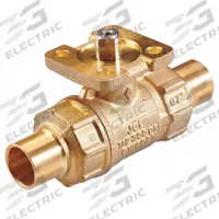 HVAC Control Ball Valve: 2-Way, 1/2 in Sweat, 2.9 CV Flow, 200 psi Close-off, No Actuator (MPN VG1275AF). Key specifications — Ball Material: Stainless Steel; Body Material: Brass; For Media: Water.