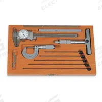 MITUTOYO Precision Measuring Tool Kit: 5 Pieces, Dial Caliper, Mechanical Outside Micrometer (MPN 64PKA070C). Key specifications — attr1182219: MITUTOYO; attr1182229: Dial Caliper; attr1182230: 0 mm to 150 mm; attr1182232: 0 in to 1 in; attr1182234: No; attr1182252: 1 in; attr1182254: 0 in; attr1182258: (1) Depth Micrometer.