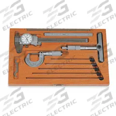 MITUTOYO Precision Measuring Tool Kit: 5 Pieces, Dial Caliper, Mechanical Outside Micrometer (MPN 64PKA070C). Key specifications — attr1182219: MITUTOYO; attr1182229: Dial Caliper; attr1182230: 0 mm to 150 mm; attr1182232: 0 in to 1 in; attr1182234: No; attr1182252: 1 in; attr1182254: 0 in; attr1182258: (1) Depth Micrometer.