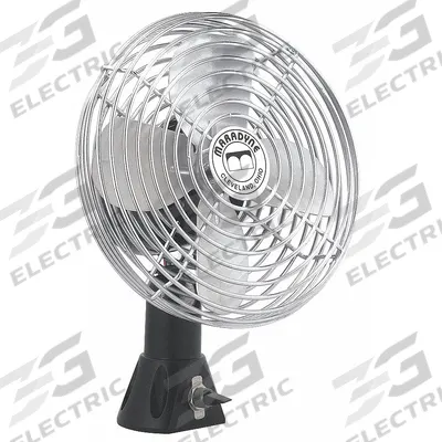 MARADYNE DC Fan: 12V DC, Hardwired, 6 1/2 in Blade Dia, 220/280 cfm, 2.7/1.6 A - Vehicle Bolt-On Fans