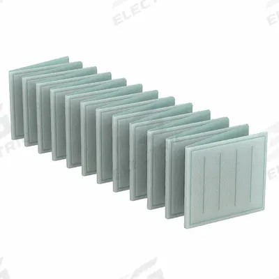 GRAINGER Link Air Filter: 25 in x 25 in x 1 in, 25 in Section Wd, 24 Sections, 2 Ply - MERV 8 Link Air Filters