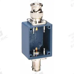 POMONA Shielded Box: Blue, Die-Cast Aluminum, 1 in x 1 in x 1 in (MPN 3752). Key specifications — Color: Blue; Includes: BNC Male and Female Connectors; Brand: POMONA.