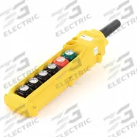 KH INDUSTRIES Pendant Control Station: (6) Push Buttons, 1NO/1NC, On/Off, NEMA 4/4X (MPN CPH06-A2D-000A). Key specifications — AC Contact Rating: 5 A @ 125/240 V; Action: Momentary/Momentary/Momentary/Momentary/Momentary/Momentary; DC Contact Rating: 2 A @ 24 V; Enclosure Material: Thermoplastic; Hub Style: Dead-End; Legend: On/Off; Operator Configuration: (6) Push Buttons; Brand: KH INDUSTRIES.