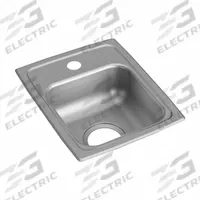 JUST MANUFACTURING Bowl Drop-In Sink: 16 in Overall Lg, 13 in Overall Wd, 6 in Bowl Dp, 1 Bowls (MPN SLADA1613A602-J). Key specifications — Brand: JUST MANUFACTURING; Color Family: Silver/Gray.