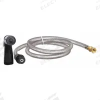 KISSLER Kitchen Sprayer: Plastic, Black, 48 in Overall Lg, 3/8" Connection Size, IPS, Hose (MPN 88-422-4). Key specifications — Inlet Connection Type: IPS; Brand: KISSLER; Connection Size: 3/8"; Color/Finish: Black; Includes: Hose; Material: Plastic; Product Type: Kitchen Sprayer.