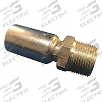 KURT Hydraulic Crimp Fitting: Carbon Steel, Straight, -12 For Hose Dash Size, Male x Male (MPN MP-12-16). Key specifications — Fitting Gender: Male x Male; Fitting Connection Type: NPT x Hose End; Thread Size: 1"-11-1/2; For Hose Dash Size: -12; Brand: KURT.