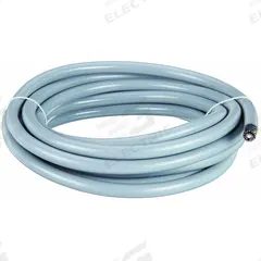 CHAINFLEX Control Cable: 16 AWG Conductor Size, 25 Conductors, PVC, 25 ft, Gray (MPN CF130US-15-25-25). Key specifications — Conductor Size: 16 AWG; Minimum Bend Radius Factor - Fixed: 5 x OD; Minimum Bend Radius Factor - Flexible: 7.5 x OD; Shielding: Unshielded; Brand: CHAINFLEX.