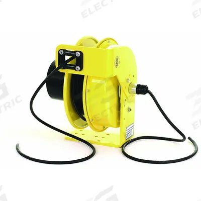 KH INDUSTRIES Extension Cord Reel: Constant Tension, 50 ft Cord Lg, 14 AWG, SOOW - Hardwired Self-Retracting Cord Reels