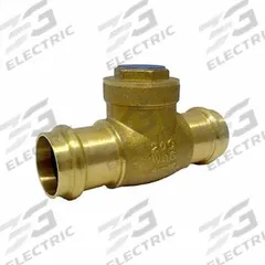MILWAUKEE VALVE Swing Check Valve: Swing, Inline Valve Body, 2 in Pipe Size, Press x Press, Brass (MPN UP0969000200). Key specifications — Brand: MILWAUKEE VALVE.