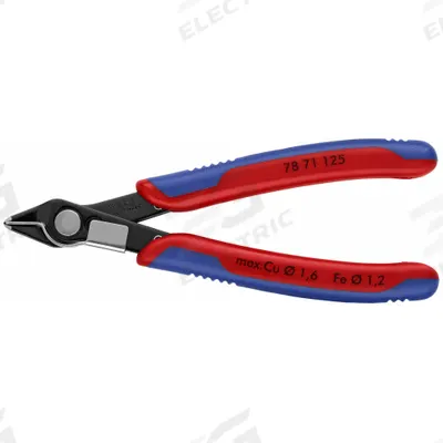 KNIPEX Precision Nippers: 4 15/16 in Overall Lg, For 0.06 in Max Wire Thick, 9/16 in Jaw Wd