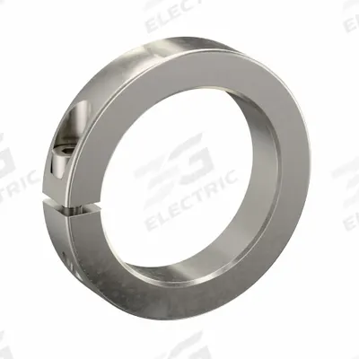 RULAND MANUFACTURING Shaft Collar: 1-Piece, Metric, Round, Clamp-On, 70 mm Bore Dia - Stainless Steel Shaft Collars