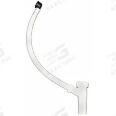 ORION Laboratory Sink Overflow: Plastic, Plastic, White, 1 1/4 in Nominal Pipe Size, Slip (MPN 385551-15). Key specifications — Finish: Plastic; Includes: Slip Nuts and Washer; Brand: ORION; Material: Plastic; Connection Type: Slip.