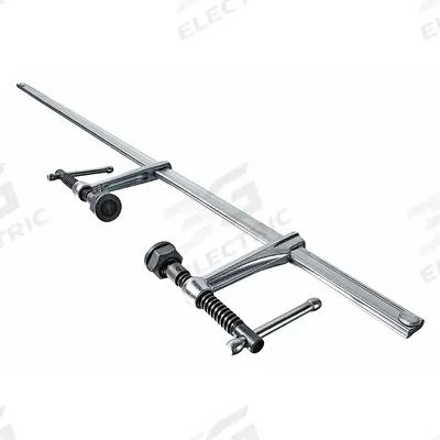 BESSEY Bar Clamp/Spreader: Medium Duty, Sliding T Handle, 39 in Jaw Opening - Max - Dual-Spindle Bar Clamps