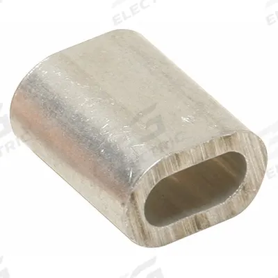 BIRD BARRIER Crimps Ferrules: Crimps Ferrules, Aluminum, Silver, 3/4 in Overall Lg, nc-n200 - Bird Control Netting Accessories