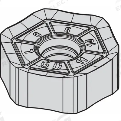 WIDIA Hexagon Milling Insert: HNPJ0704ANSNGD (MPN 6180297) - Machining