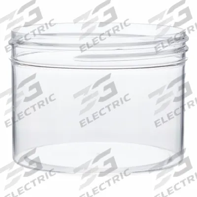 QORPAK Laboratory Jar: Polystyrene, 8 fl oz, 88.9 mm Body Dia, 89-400 mm Screw Closure Size - Polystyrene Lab Jars