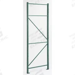 STEEL KING Upright Frame: Teardrop, 12 ft Overall Ht, 42 in x 3 in, Green, Steel (MPN RTFAP042144F01VG). Key specifications — Color: Green; Brand: STEEL KING.