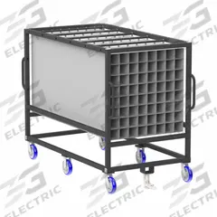 VALLEY CRAFT Parts Cart: 800 lb, Gray, 54 in L x 36 in W x 67 in H, 5 in H x 5 in W x 84 in L (MPN EP3531-200). Key specifications — Color: Gray; Includes: (64) Compartments; Caster/Wheel Configuration: (2) Rigid; Brand: VALLEY CRAFT.
