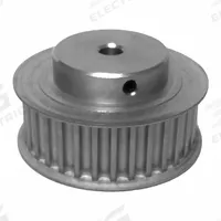 DAYTON Timing Pulley: Curvilinear, Fixed, For 15 mm Belt Wd, 34 Teeth, 5 mm Pitch, Aluminum (MPN 34-5M15-6FA10). Key specifications — Brand: DAYTON; Finish: Clear Anodized; For Belt Series: Powerhouse®.