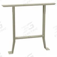 TENNSCO Flared Leg: Fixed Ht, Flared Leg, 3 1/2 in Overall Wd, 36 in Overall Dp, Steel, Beige (MPN L-3236 SAND). Key specifications — Brand: TENNSCO; Material: Steel; Includes Mounting Hardware: No.