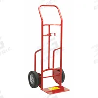 DAYTON Drum Hand Truck: For 5 gal_30 gal_55 gal Cntnr Cap, For Steel Container Material, Straight (MPN 6W853). Key specifications — Overall HxWxD: 48 in x 20-1/2 in x 20 in; Wheel Type/Material: Solid Rubber; For Container Material: Steel; Brand: DAYTON.