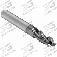 WIDIA HANITA Roughing End Mill: Carbide, TiCN Coated, 3 Flute, 1/4" Mill Dia, 3/4" LOC, 0.024" Chf (MPN TC4A0R07002)