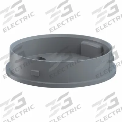EVOSIGNAL Adapter: EvoSIGNAL Series, Gray, 85 mm Overall Wd, 85 mm Overall Lg - Surface-Mount Warning Light Bases
