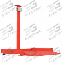B-TEK Floor Scale: 2,500 lb Wt Capacity - Imperial, 0.5 lb Readability, Floor Scale, 24 in x 24 in (MPN BT-2424-2.5K-DC). Key specifications — Weighing Units: lb; Platform Material: Steel; Connection Ports: Indicator Cable; Brand: B-TEK; Readability: 0.5 lb.