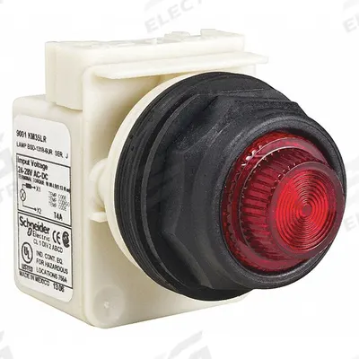 SCHNEIDER Pilot Light: 30 mm Panel Mounting Size, Red, LED - LED Pilot-Lights