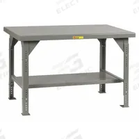 LITTLE GIANT Workbench: Adj Ht, Steel, 48 in x 30 in, 10,000 lb Overall Load Capacity, Gray (MPN WW-3048-ADJ). Key specifications — Brand: LITTLE GIANT.