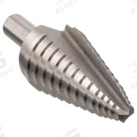 APPROVED VENDOR Step Drill Bit: 1/2" to 1", HSS, Hex Shank (MPN 19N142). Key specifications — attr1234936: Not Impact Rated.