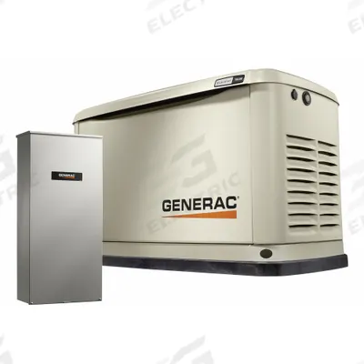 Generac Standby Generator: Natural Gas/Propane, Air, Single Phase, 240V AC - Air-Cooled Generators for Natural Gas & Propane Fuel