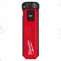 MILWAUKEE Rechargeable Power Bank: 2,000 mAh Capacity, 1 Output Connectors, 2 hr Recharge Time (MPN 48-59-2012). Key specifications — Input Connector: Micro USB; Output Connection Type: Female USB Type A; Brand: MILWAUKEE.