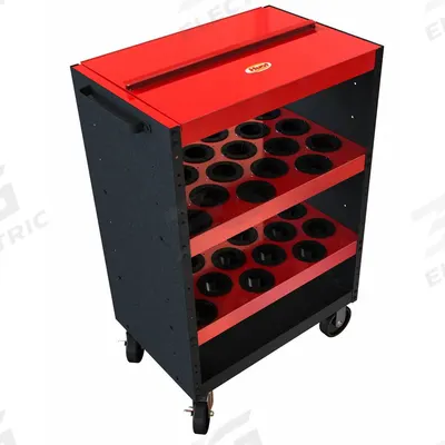 HUOT Tool Holder Cart: For NMTB50 Taper - Shielded CNC Toolholder Carts