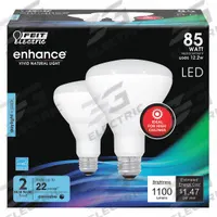 FEIT ELECTRIC Compact LED Bulb: LED, BR30, Medium Screw (E26), 12.2 W Watt, 5000K, Frosted, 120V AC (MPN BR30DMHO/950CA/2). Key specifications — Bulb Finish: Frosted; Color Temperature: 5000K; Shatter-Resistant: No; Brand: FEIT ELECTRIC; Voltage: 120V AC; Bulb Shape: BR30.