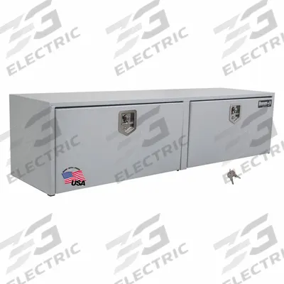 BUYERS PRODUCTS Underbody: Underbody Truck Box, Double Drop-Down Doors Door, 18 in Overall Dp - Double Drop-Down Door Boxes