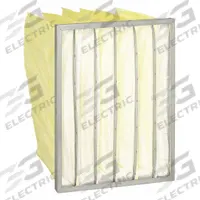 GRAINGER Pocket Air Filter: 24 in x 20 in x 12 in, MERV 14, Yellow, Synthetic, 6 Pockets (MPN 2JUV9). Key specifications — Display Sell UOM: EA; Brand: GRAINGER; Media Material: Synthetic; Performance Rating: MERV 14.