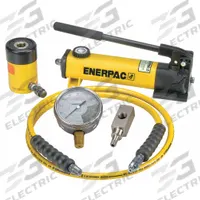 ENERPAC Hollow Hydraulic Ram Pump Set: 12 ton Cylinder Nominal Capacity, 1 5/8 in Cylinder Stroke (MPN SCH121H). Key specifications — attr96781: GA4; attr96779: 6Z269 (Mfr. No. RCH121); attr96780: 6W141 (Mfr. No. P142); attr98877: ENERPAC.