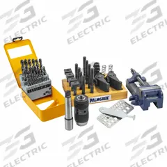 PALMGREN Drill Press Starter Kit: For 1/2 in T-Slot, 1/2"-13 Stud, 52 Pc (MPN 9670169). Key specifications — Brand: PALMGREN; Includes Studs: (4) 5 in.
