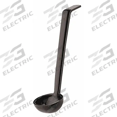 CAMBRO Ladle: 0.75 oz Capacity, Polycarbonate, Black, NSF Certified, 8 1/2 in Overall Lg - Ladles