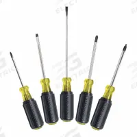 KLEIN TOOLS Screwdriver Set: 1-10 Pieces, 5 Pieces, Cabinet/Phillips Tip, 12 1/2 in Overall Lg (MPN 85445). Key specifications — attr1205274: KLEIN TOOLS; attr1205269: 3/16 in.