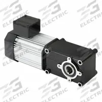 BISON AC Gearmotor: Right Angle, Single Output Shaft, Round, 3-Phase, TEFC, 17 RPM, 0.125 hp Input (MPN 027-725K0100). Key specifications — attr798124: Yes; attr85339: BISON; attr874657: 0.57/0.36 A.